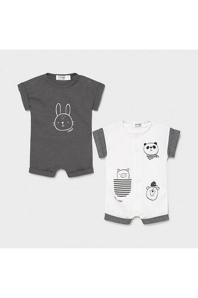 MAYORAL Newborn Baby Boy 2-Pack Jumpsuit