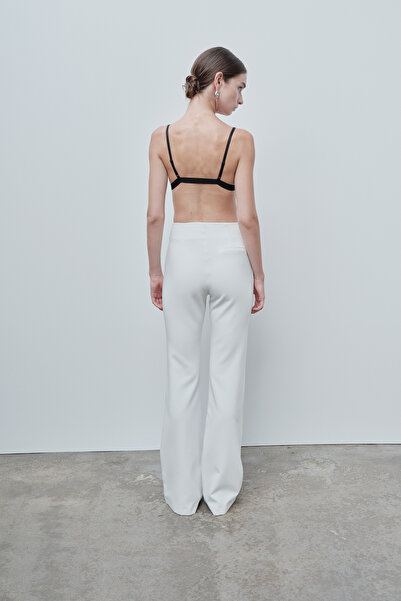 VATKALI Ecru Color Flare Pants