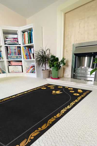 Napoli Home Covoraș de rugăciune lavabil, imprimat digital, cu bază anti-alun...