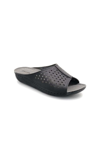 Kids Club Shoes Aryan 08-227 Γυναικείες Ορθοπεδικές Γυναικείες Παντόφλες ΜΑΥΡΟ