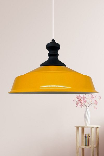 Bamyum Noble Single Chandelier New Black Knob Headboard Retro Pendant Lamp Restaurant Living Room Lighting