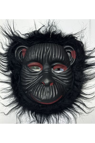 Wovna Orangutan Mask - Monkey Mask - Gorilla Mask Adult and Child Compatible Black Color Model 4