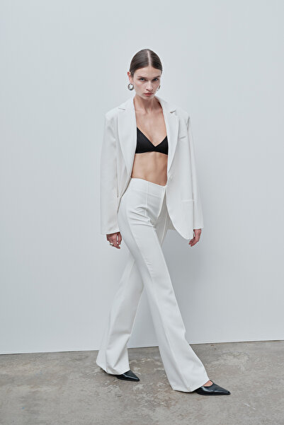 VATKALI Ecru Color Flare Pants