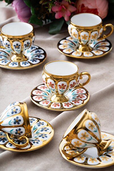 ACAR Oscar 6 Kişilik Kahve Fincanı Takımı - 90 ml