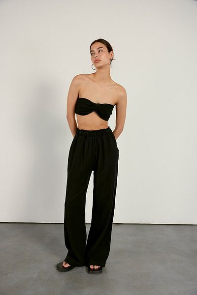 VATKALI Musselin-Bustier Schwarz