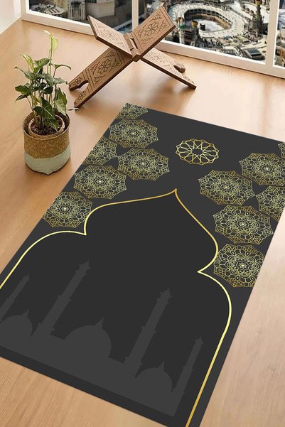 Napoli Home Digital Printed Non-Slip Base Washable Gift Dowry Prayer Mat Prayer Rug