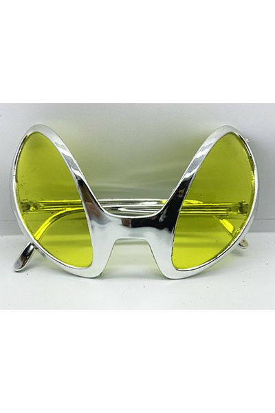 nuit dose Retro Glasses - 80 pcs 90's Years Party Glasses Silver Color 8x13 cm