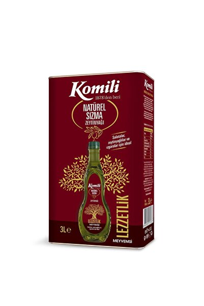 Komili Sızma Meyvemsi Zeytinyağı 3 Lt Teneke