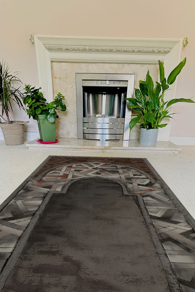 Napoli Home سجادة صلاة مطبوعة رقمية مضادة للانزلاق وقابلة للغسل