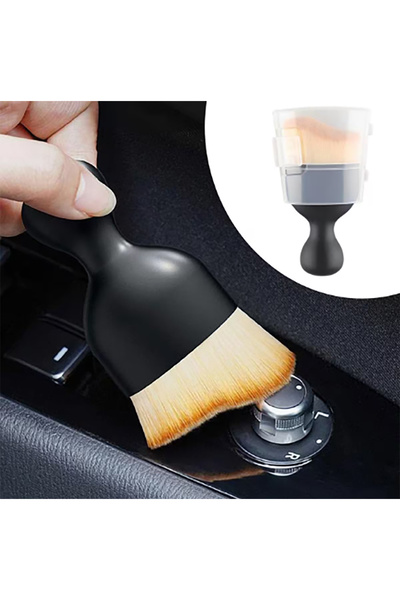 BTM OTOMOTİV Detay Fırçası Mini Ultra Yumuşak Kıllı Premium Araç Içi Temizleme Toz Fırçası 9,7cmx5cm - Kapaklı