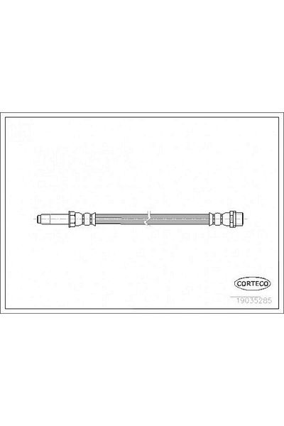 CORTECO Brake Hose on Mercedes Sprinter B906 B907 B910 . Vw Crafter 30-35-50 Gnzrz ​​