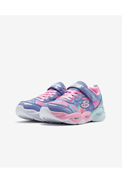 SKECHERS Twisty Glow - Sorbet Swirl Büyük Kız Çocuk Mavi Işıklı Spor Ayakkabı 303716l Pwmt