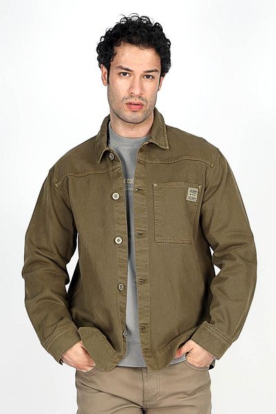 Lee Cooper Ανδρικό παλτό VERON με υφαντό βιζόν