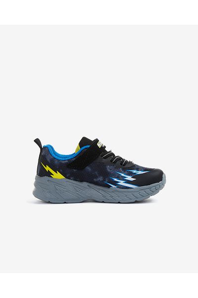SKECHERS Light Storm 2.0 Little Boy Black Lighted Sports Shoes 400150 N Bkbl