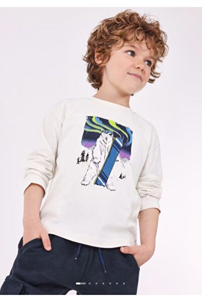 MAYORAL Erkek Çocuk Uzun Kol Baskılı Tişört 4038