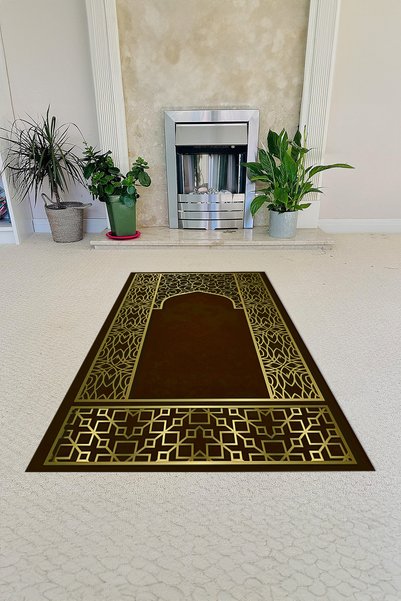 Napoli Home Digital Printed Non-Slip Base Washable Gift Dowry Prayer Mat Prayer Rug