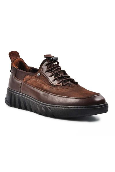 Kids Club Shoes James Franco 5791 - Ανδρικά παπούτσια από 100% γνήσιο δέρμα ΚΑΦΕ