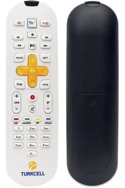 Turkcell T70 Türkcell Tv+plus Klavyesiz Kumanda- Turkcell Süperonline Model + Tv Kumandası