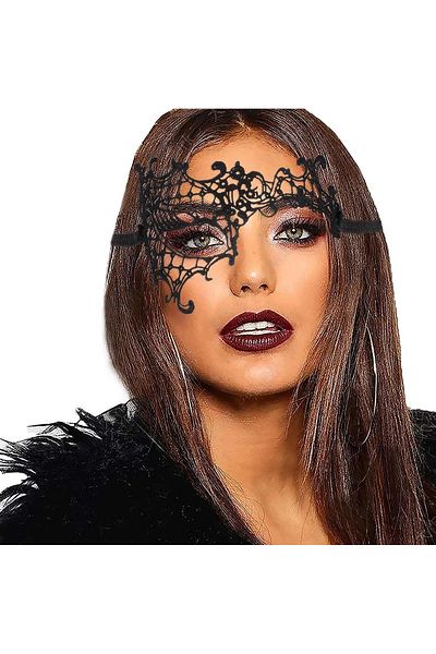 nuit dose Black Color Lace Cutout Lace Embroidered B Party Mask No 13