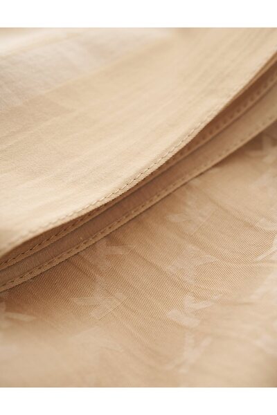 Kayra K Logolu Dokuma Eşarp Bej