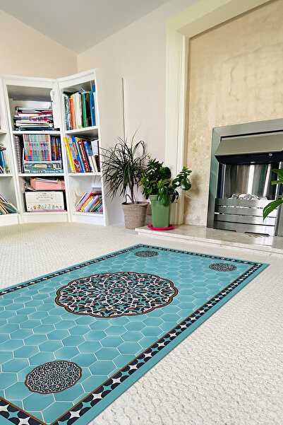 Napoli Home Digital Printed Non-Slip Base Washable Gift Dowry Prayer Mat Prayer Rug