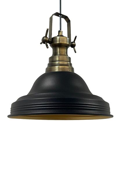 Bamyum Ulmete Black Single Pendant Chandelier Living Room Office Hotel Restaurant Chandeliers Vintage Design