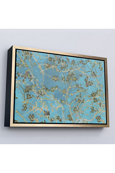 Oxyteez Vincent Van Gogh cu cadru din lemn - Pictură albastră de migdal înflo...