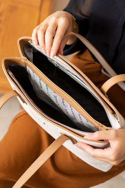 Just Polo Original 5 Compartment Large Size Women's Shoulder Bag