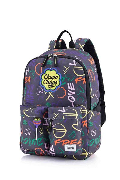 American Tourister CHUPA CHUPS CASUAL BACKPACK ASPHALT YELLOW