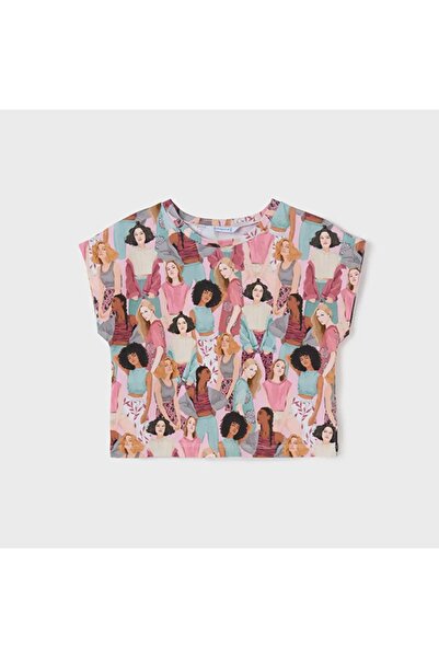 MAYORAL kız çocuk baskılı tişört 6034