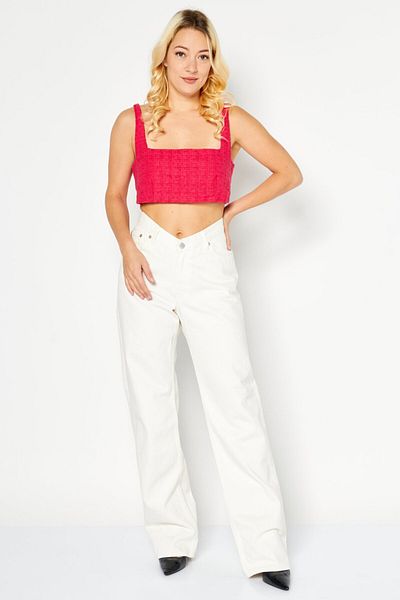 Royalty Women Non Padded Textured Bralette, Dark Pink