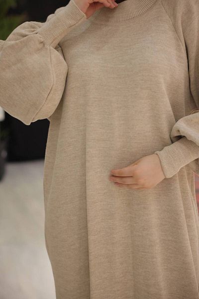 Pamuk Butik Γυναικείο φόρεμα με μπαλόνι με λαιμόκοψη