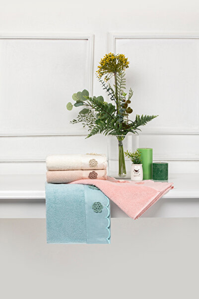 Özdilek Глорія з вишивкою 50x90 см Бамбуковий рушник для рук і обличчя