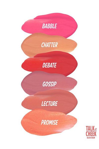 the balm Intense Pigmented Blush Cream - Talk Is Cheek Blush Cheek Cream and Liquid Blush