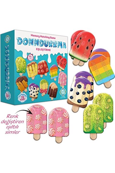 circle بطاقات مطابقة الآيس كريم 18 شهرًا فما فوق