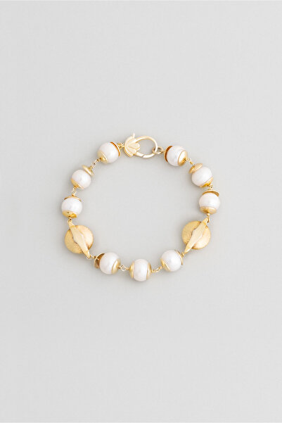 So CHIC... Giza'nın İncisi 18 Ayar Sarı Altın Kaplama Gümüş Bileklik