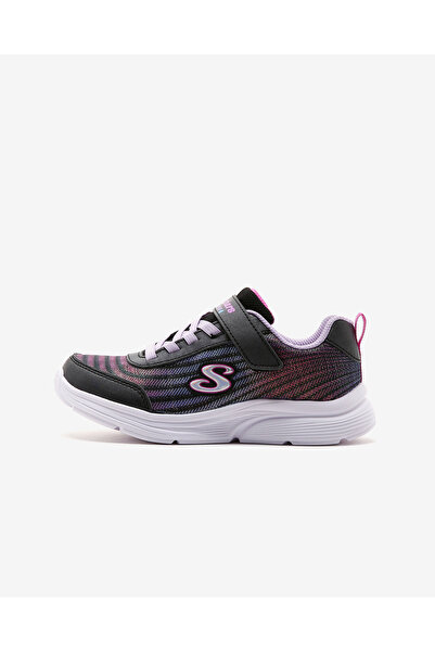 SKECHERS WAVY LİTES - HYDRO CRUSH Büyük Kız Çocuk Siyah Spor Ayakkabı 303393L BKMT