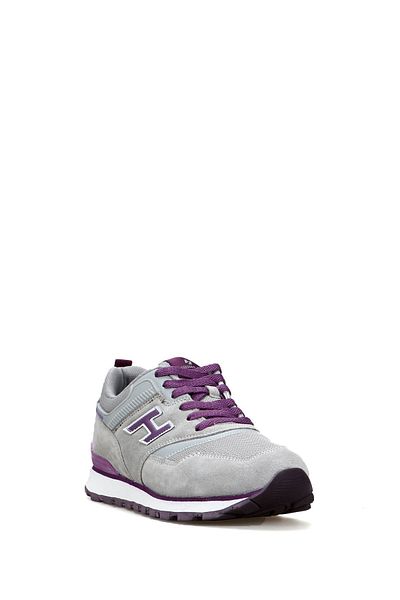 Hammer Jack Uruguay Genuine Leather Ciment-purple Women's Sports Shoes