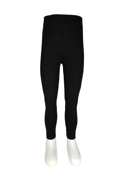 TWOO KİDS Fekete fukszia bézs lycra kényelmes hosszú leggings lányoknak - három darabos készlet