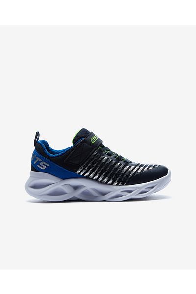 SKECHERS Novlo Big Boy Granatowe Podświetlane Trampki - Twisty Brights 401650 l Nvbl