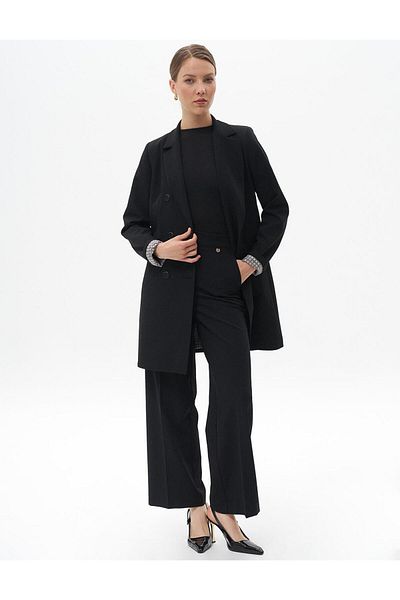 Kayra Μαύρο Basic Blazer Σακάκι