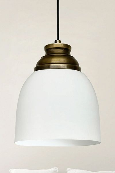 Bamyum White Single Chandelier - Pendant Lamp Living Room Kitchen Boutique Lamp Lighting