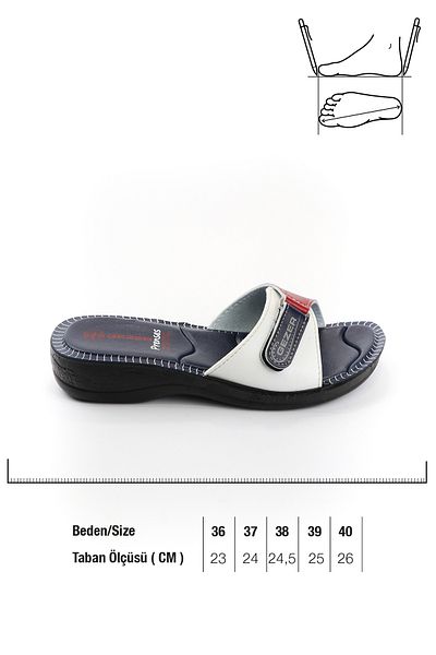 GEZER Papuci de vară ajustabili cu velcro pentru femei