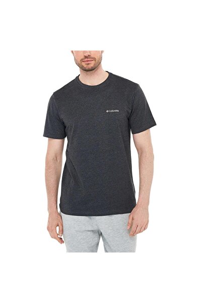 Columbia Μπλουζάκι Csc Basic Sm Logo Brushed Ss Tee Anthracite Melange