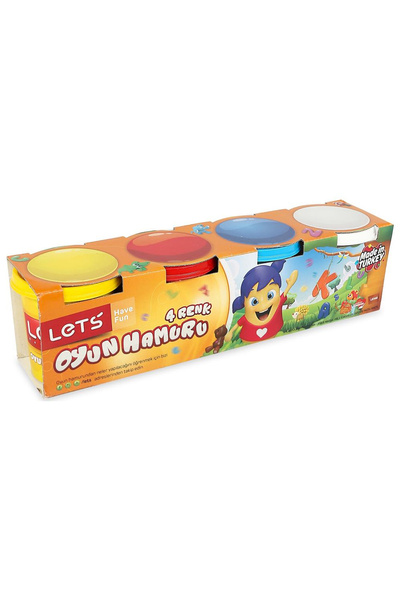 Lets Play Dough 4 Colors - Regular Colors L8340