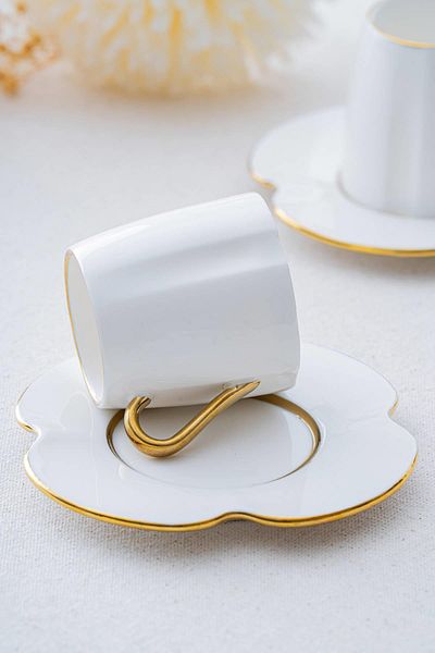 ACAR Lotus Duo 2-Person Coffee Cup Set - 90 ml