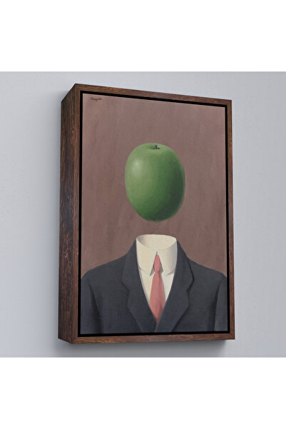 N NOXXO Rene Magritte cu rame din lemn - Diagramă abstractă de idee fixă ​​- 7343