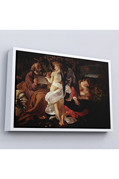 Oxyteez Caravaggio cu ramă din lemn - Pictură Rest on the Flight into Egypt -...