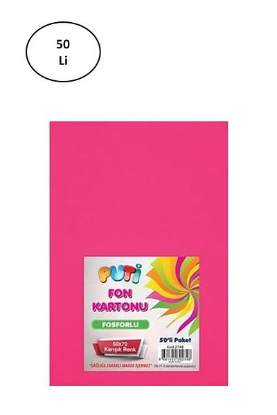 Rasanet Puti 2748 50X70 cm 50 Pcs Phosphorescent Background Cardboard