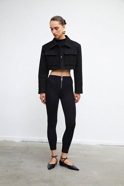 VATKALI Stretch-Strumpfhose mit Reißverschluss